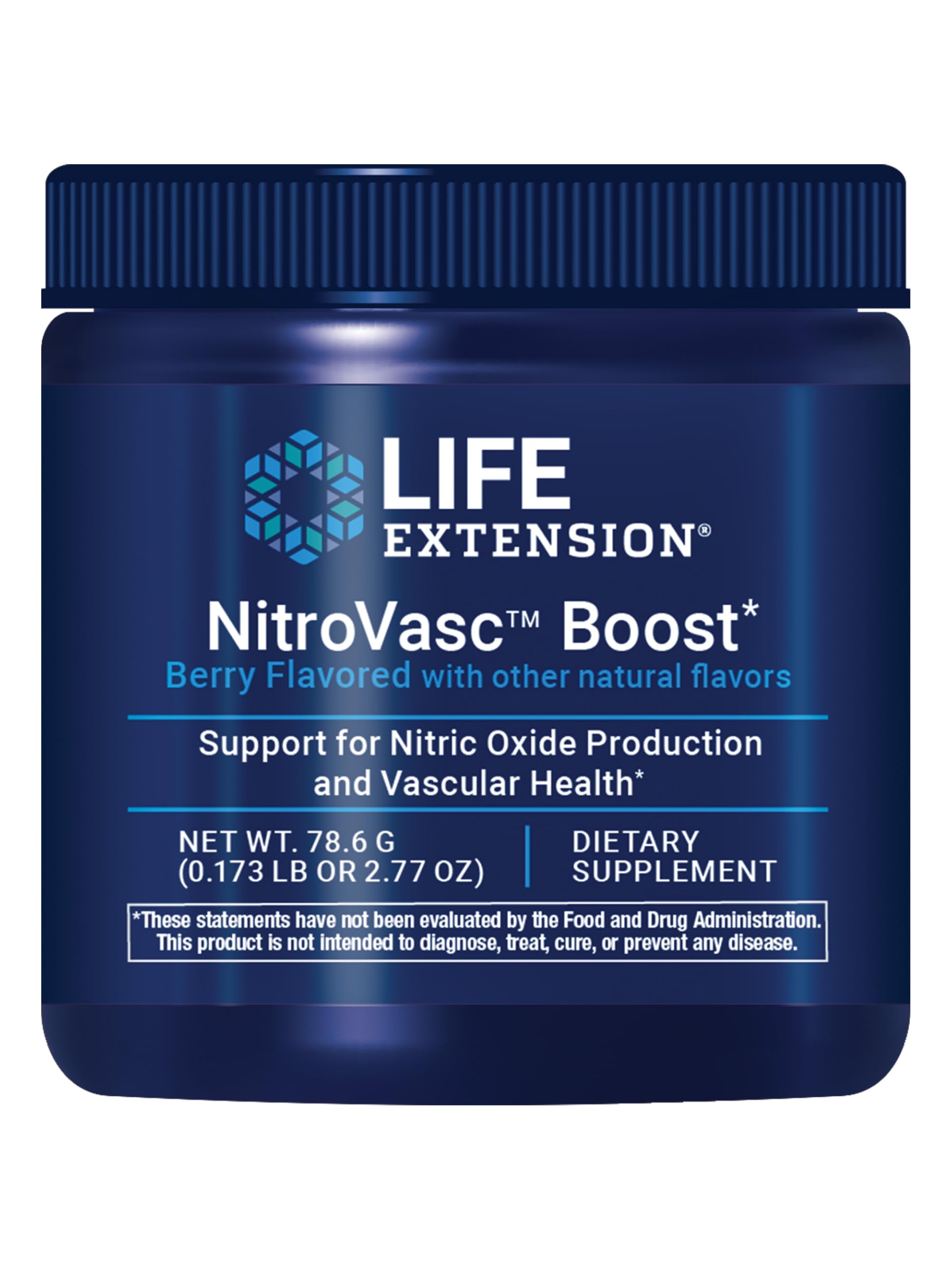 Life Extension NitroVasc™ L-Arginine supplement front view