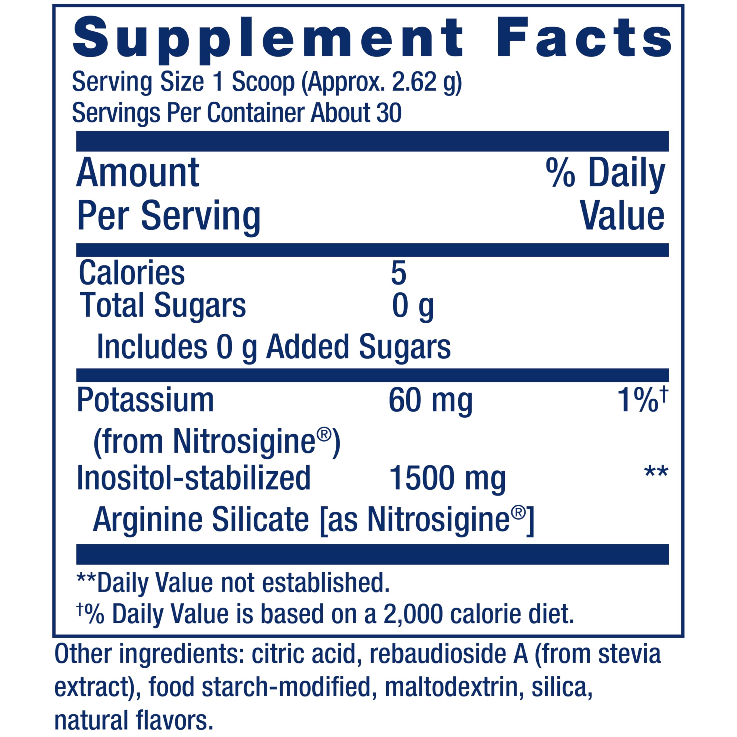 Life Extension NitroVasc™ L-Arginine supplement side view