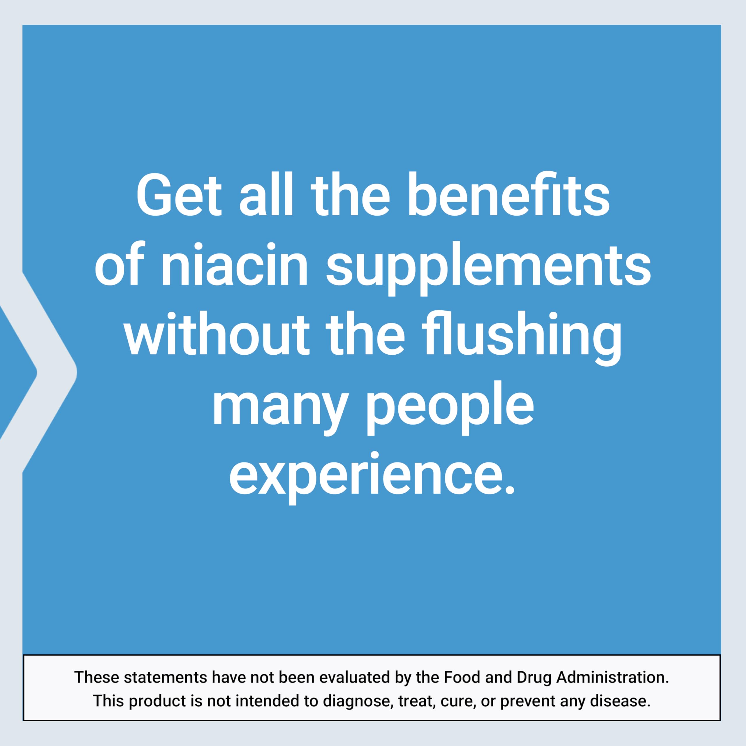Life Extension No Flush Niacin 640mg capsules on a table