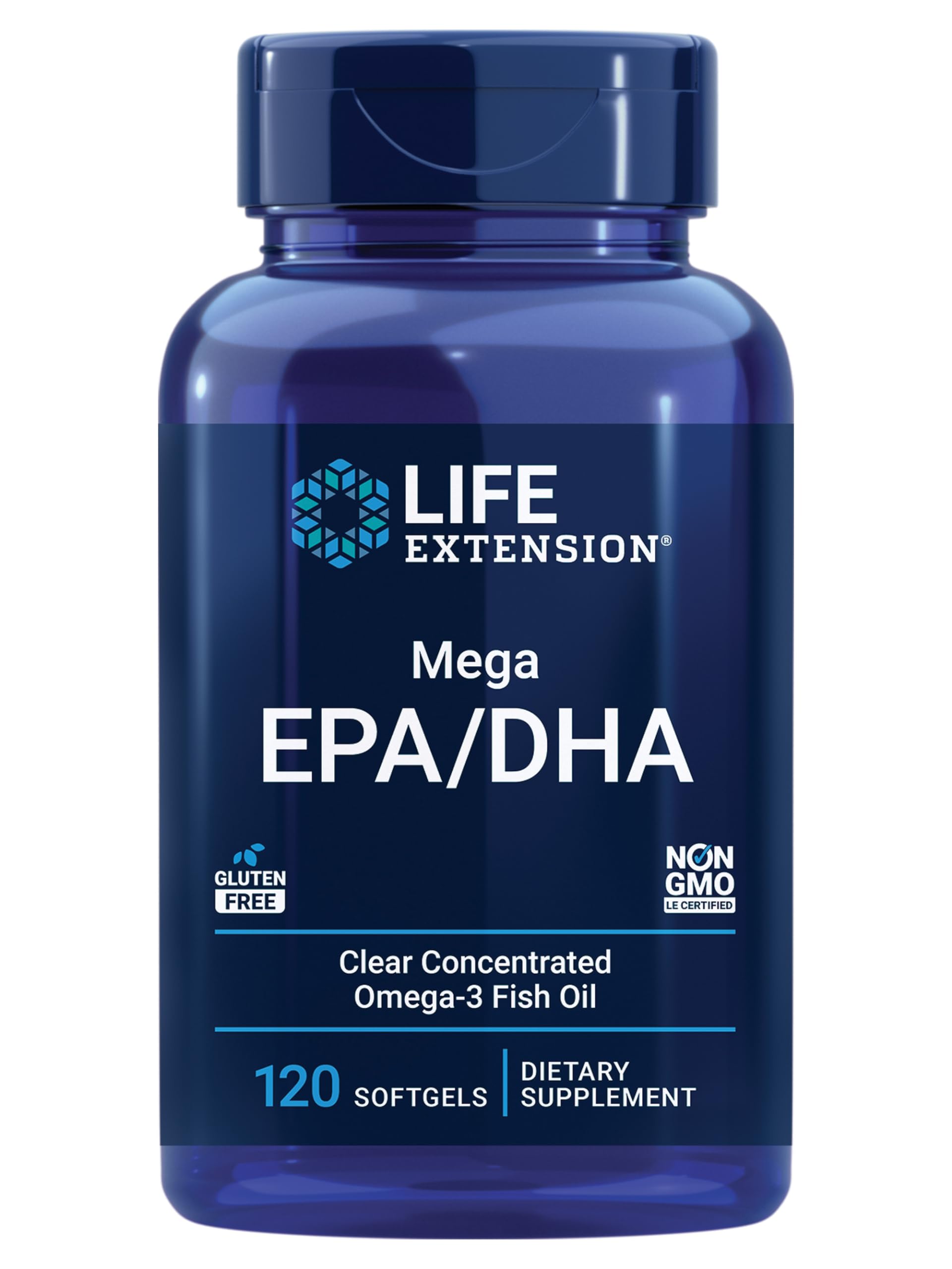 Life Extension Omega-3 Fish Oil 2000mg front view