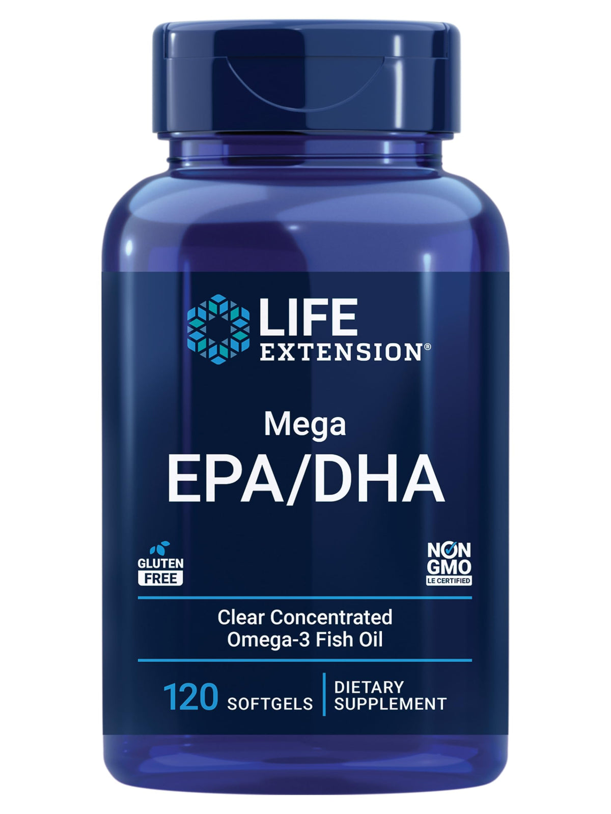Life Extension Omega-3 Fish Oil 2000mg front view