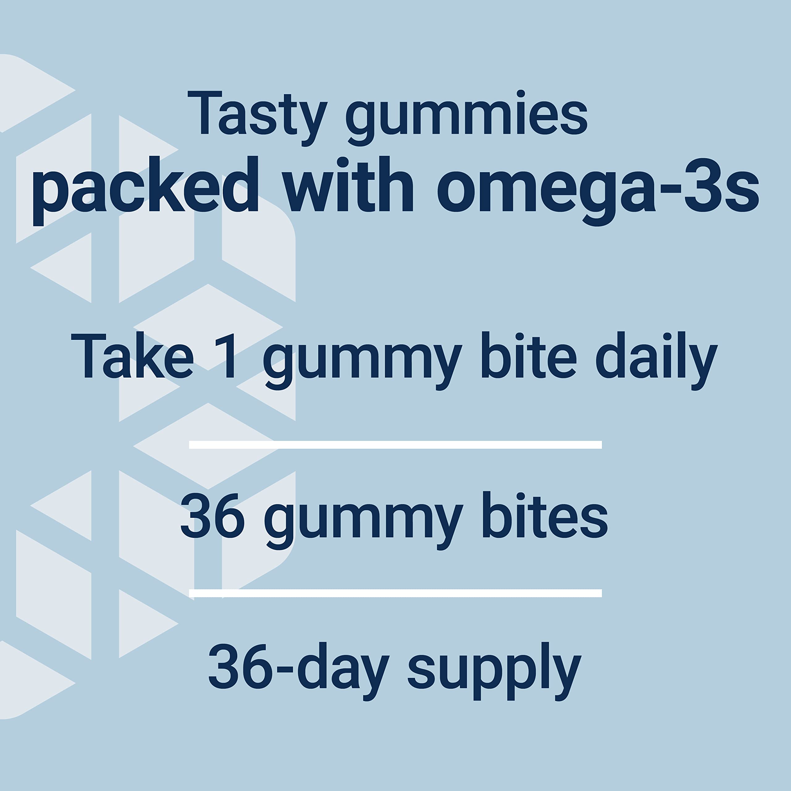 Life Extension Omega-3 Fish Oil Gummy Bites nutritional information