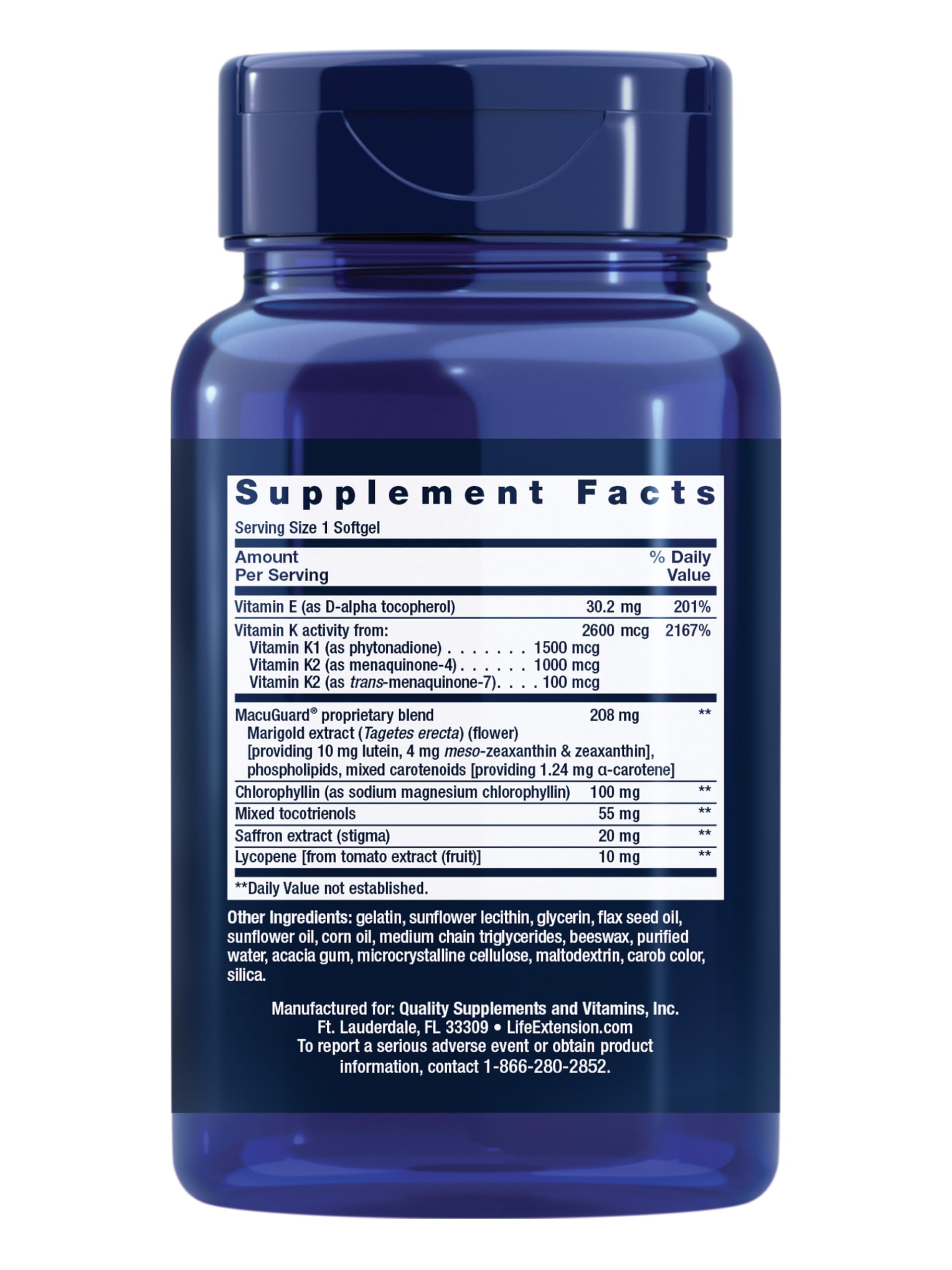 Life Extension Once-Daily Health support Multivitamin packaging