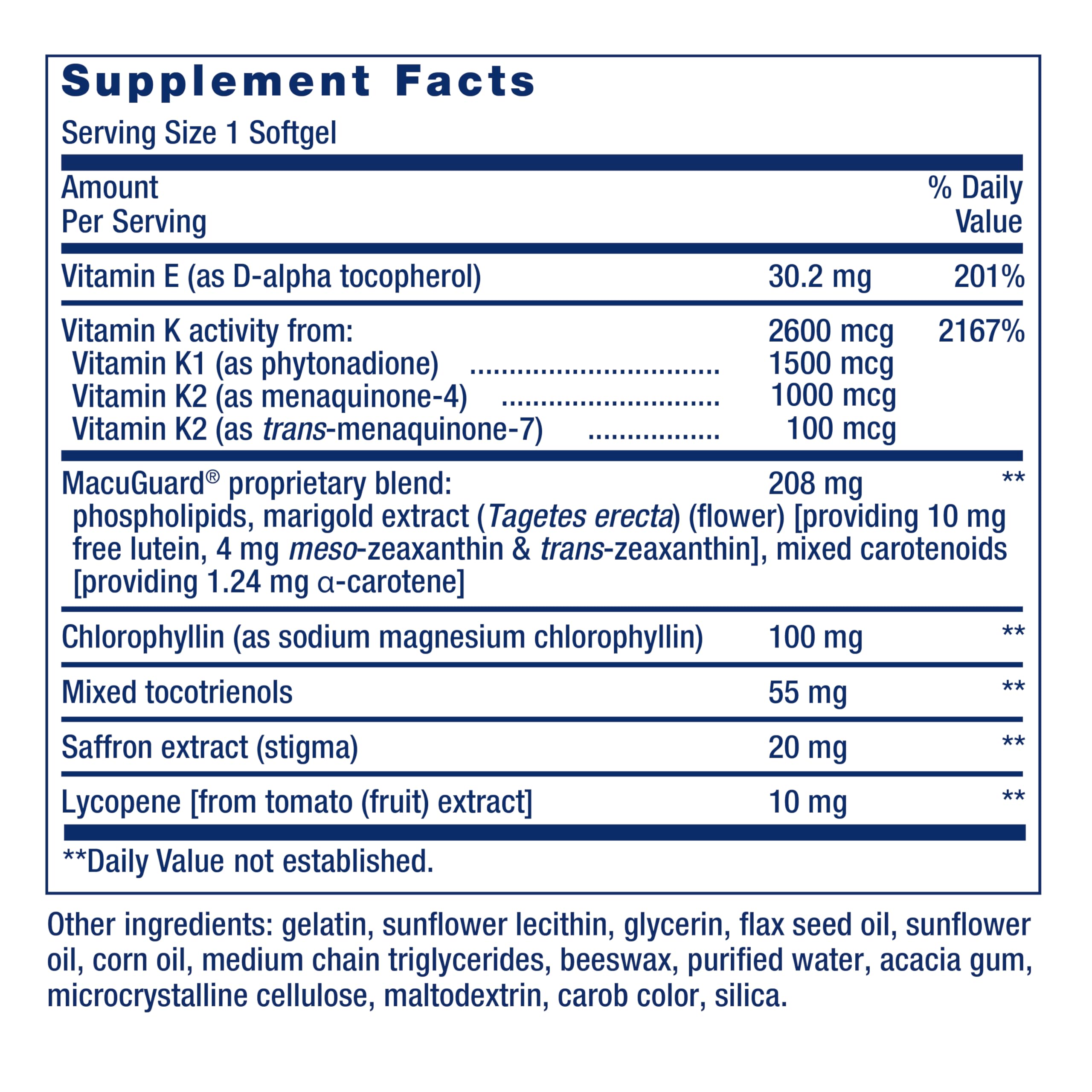 Life Extension Once-Daily Health support Multivitamin softgel close-up