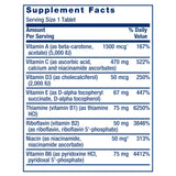Life Extension One-Per-Day Multivitamin side view with dosage information