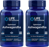 Life Extension Optimized Ashwagandha 125mg capsules front view