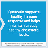 Life Extension Optimized Quercetin 250mg supplement with ingredients displayed