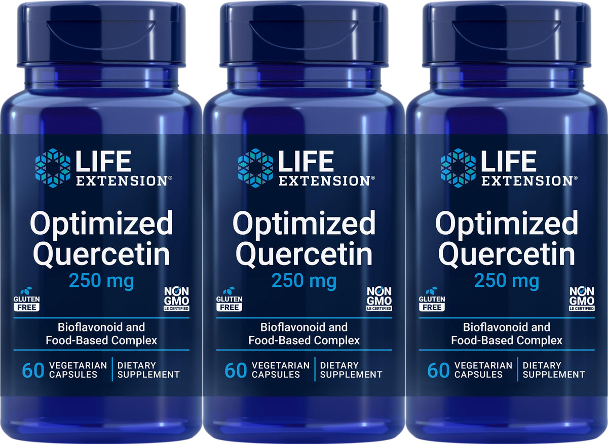 Life Extension Optimized Quercetin 60 Vegetarian Caps front view