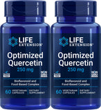 Life Extension Optimized Quercetin 60 Vegetarian Caps front view