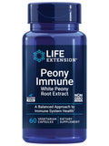 Life Extension Peony daily wellness 600mg 60 vegetarian capsules front view