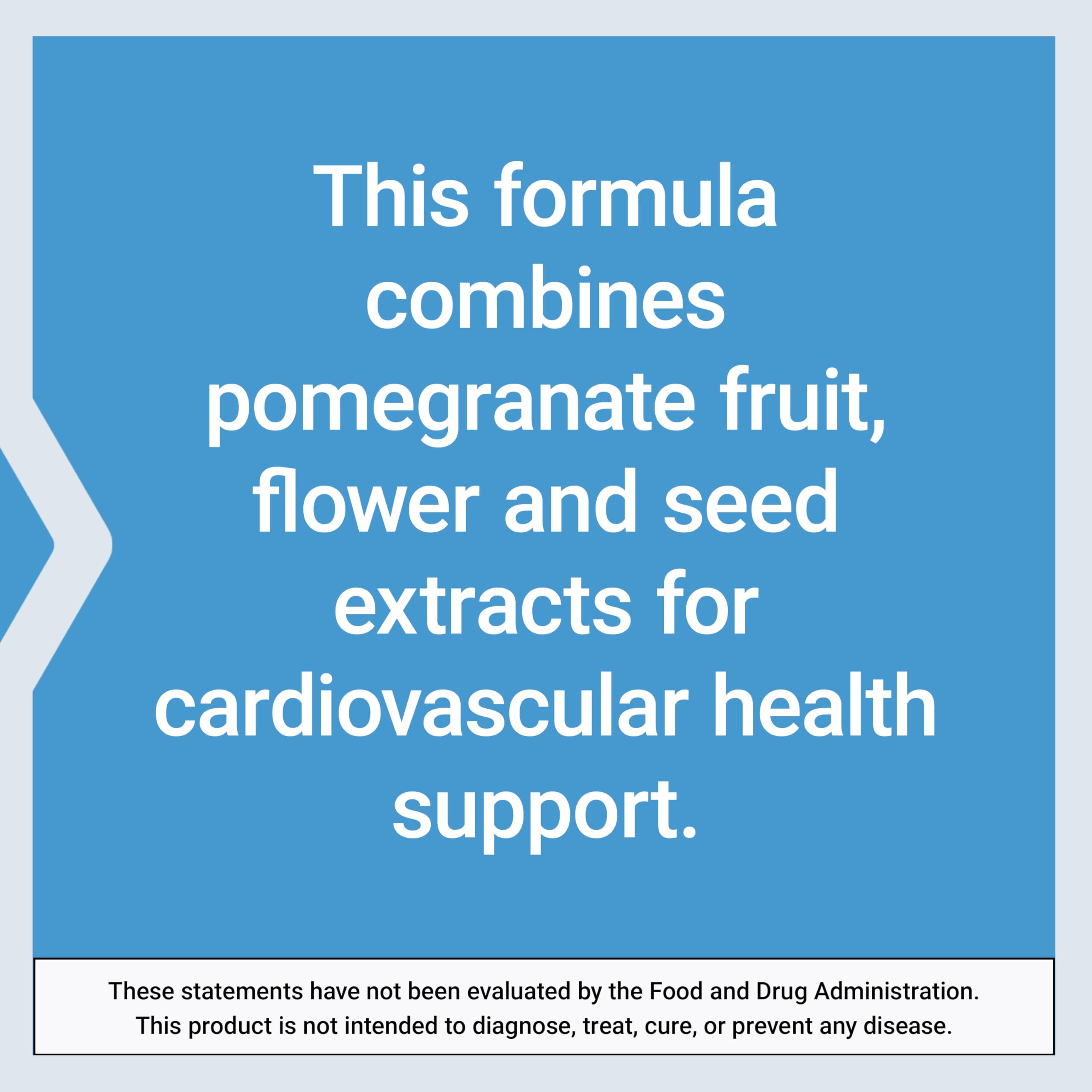 Life Extension Pomegranate Complete supplement capsules in a glass