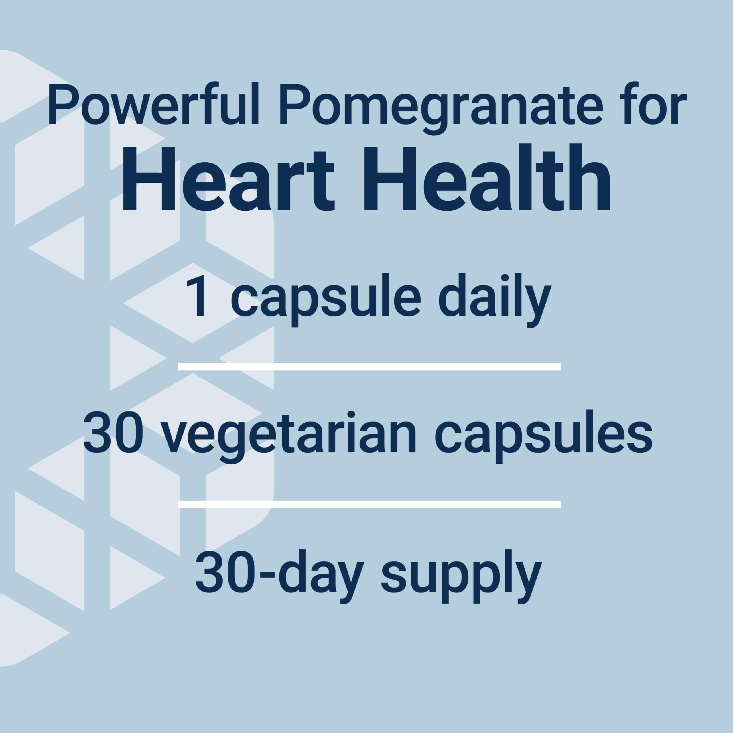 Life Extension Pomegranate Fruit Extract 500mg capsules on a wooden surface