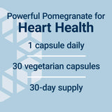 Life Extension Pomegranate Fruit Extract 500mg capsules on a wooden surface