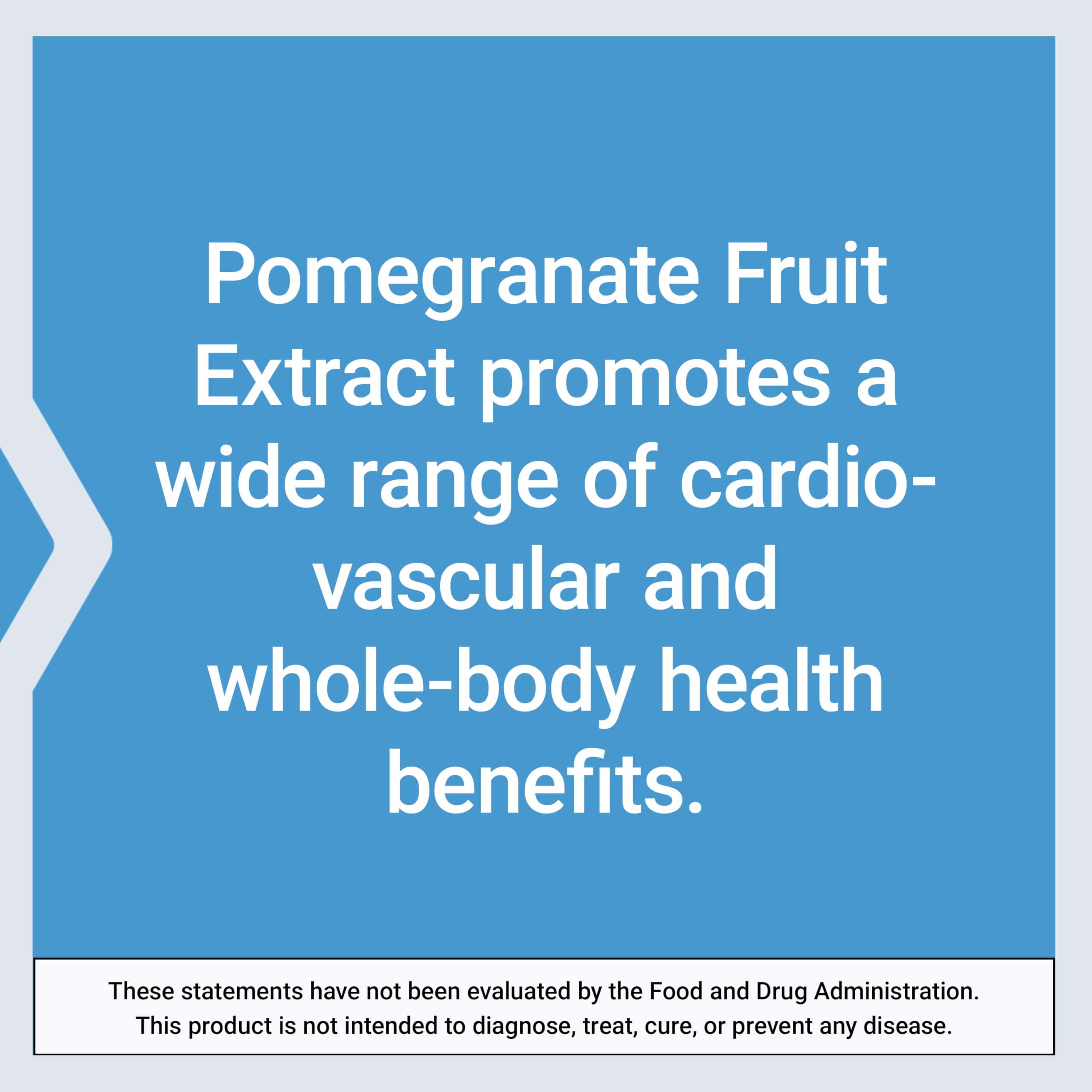 Life Extension Pomegranate Fruit Extract 500mg ingredients list