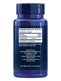 Life Extension Pregnenolone Supplement 100 mg back view