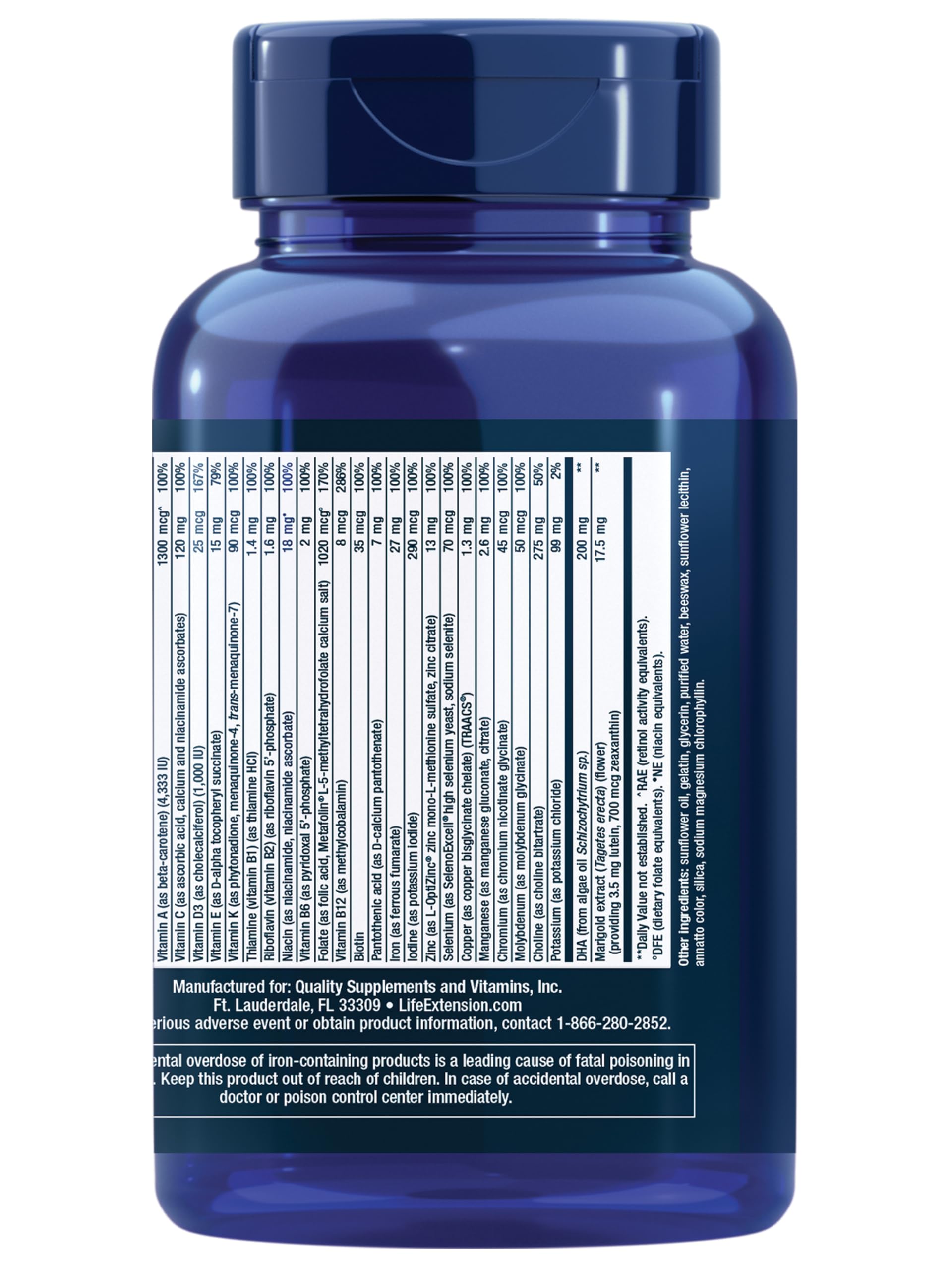 Life Extension Prenatal Advantage Multivitamin packaging