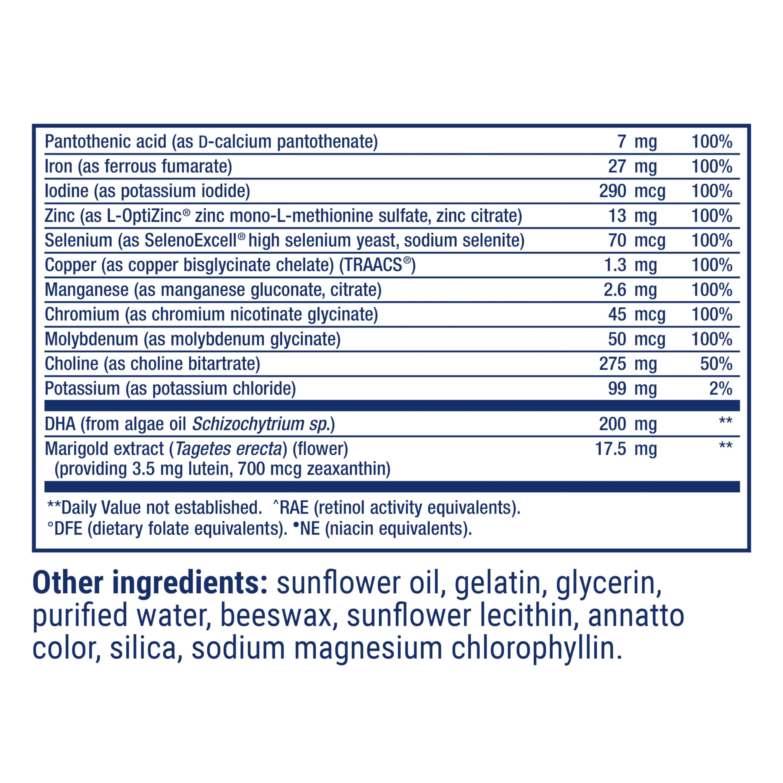 Life Extension Prenatal Advantage Multivitamin softgels close-up