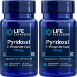 Life Extension Pyridoxal 5-Phosphate 100mg supplement front view