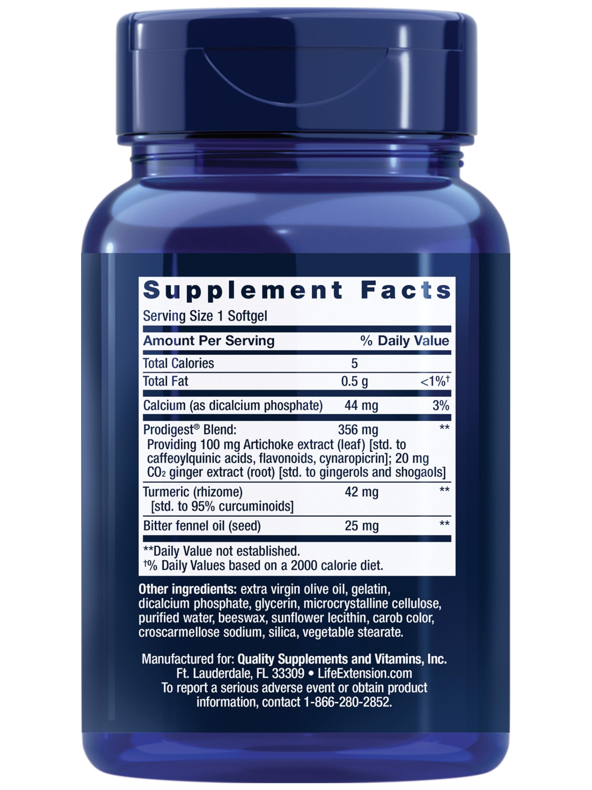 Life Extension Relief softgel bottle with label