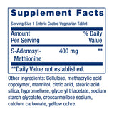 Life Extension SAMe 400mg supplement bottle with label