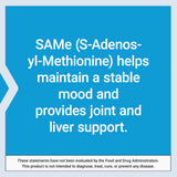 Life Extension SAMe 400mg supplement in a lifestyle setting
