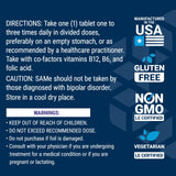 Life Extension SAMe 400mg supplement showing serving size