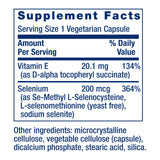Life Extension Selenium Supplement 200 mcg side view