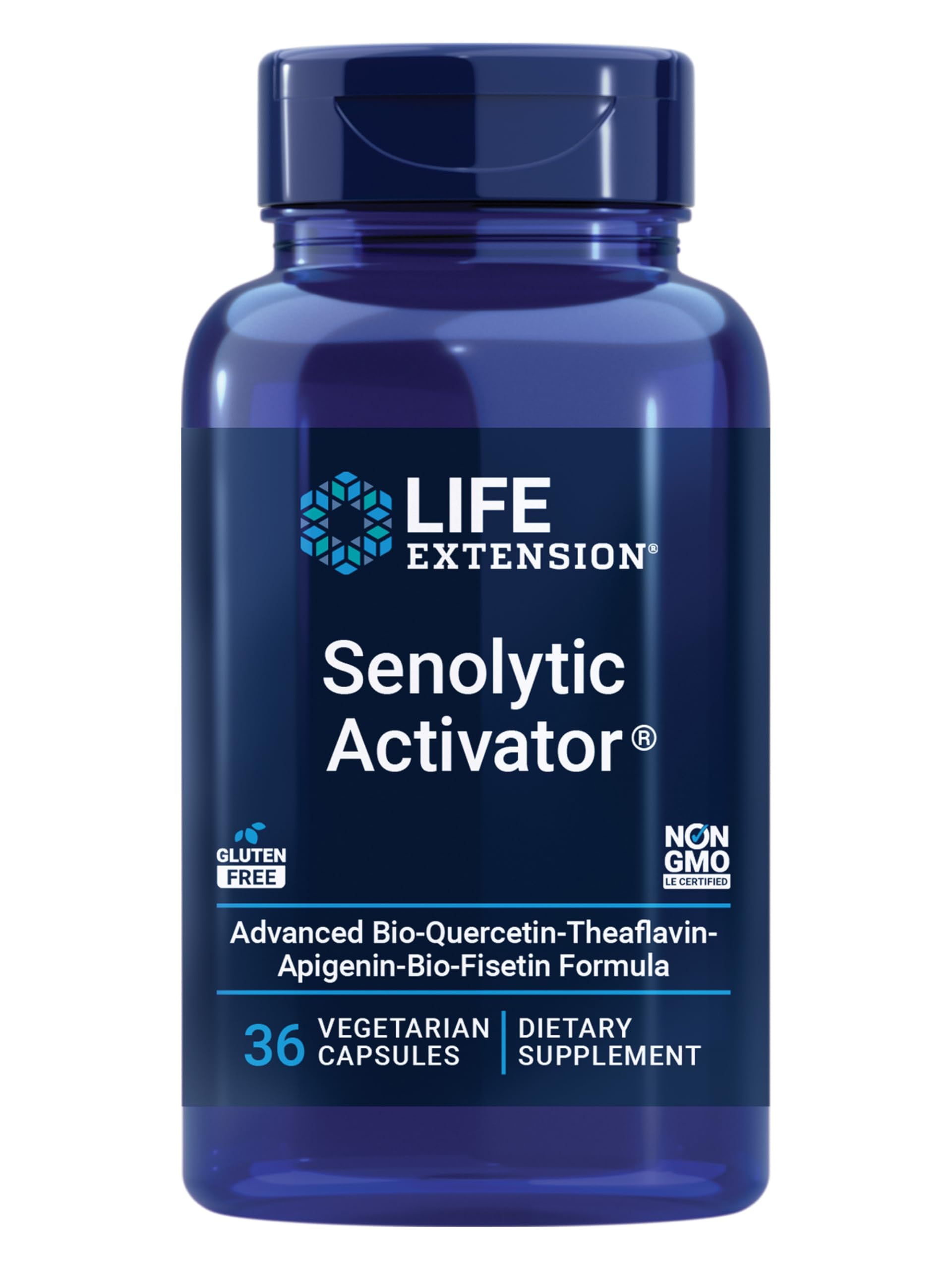 Life Extension Senolytic Activator 36 Capsules front view