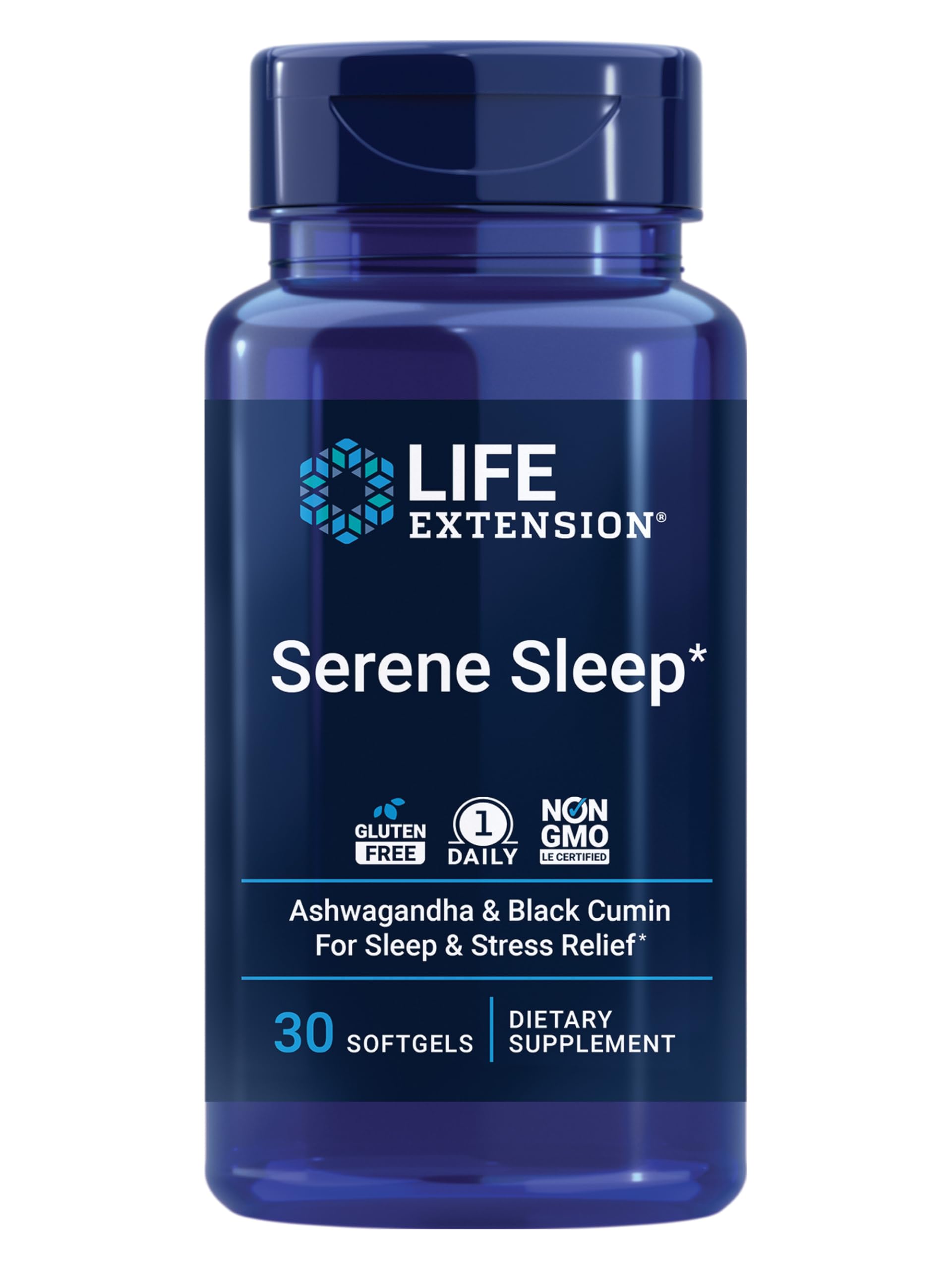 Life Extension Serene Sleep Supplement front view with packaging