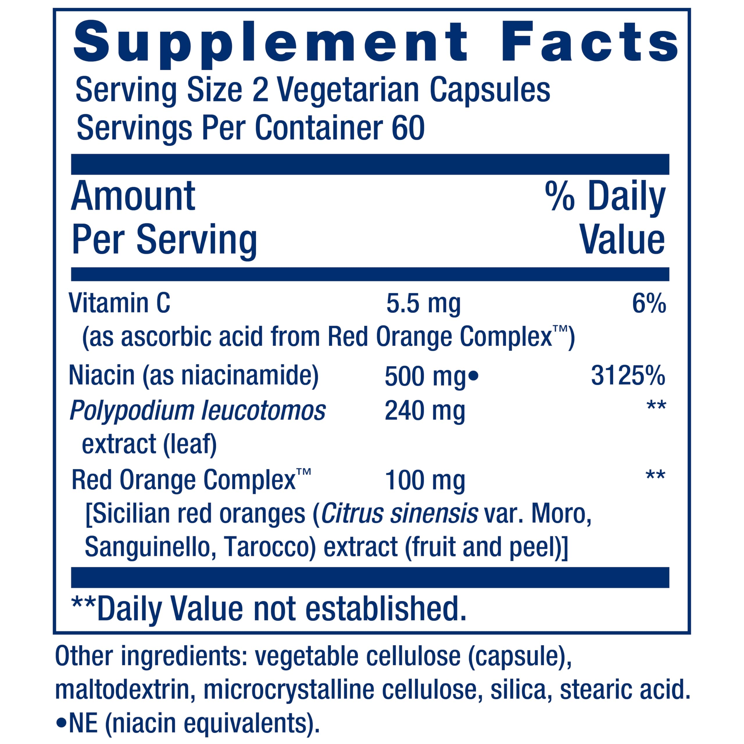 Life Extension Shade Factor™ capsules in hand