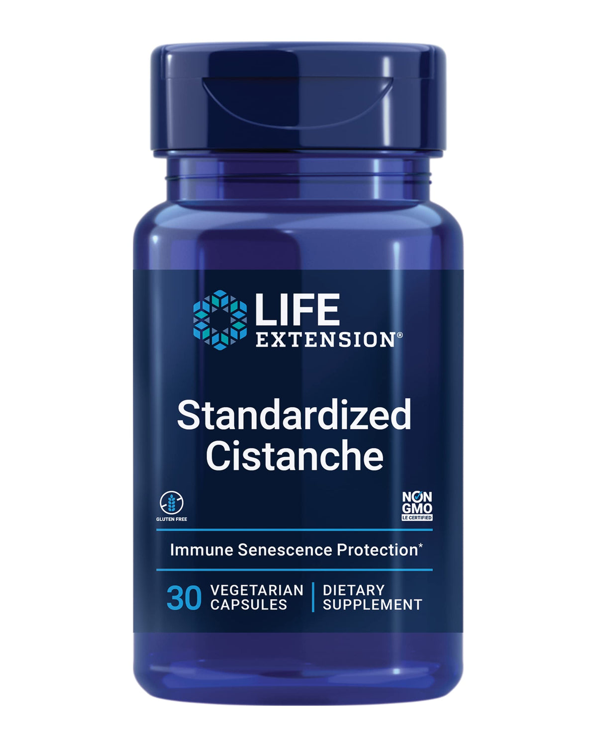 Life Extension Standardized Cistanche 210mg Capsules front view