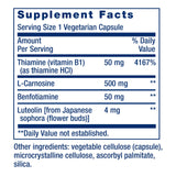 Life Extension Super Carnosine 500mg supplement back view