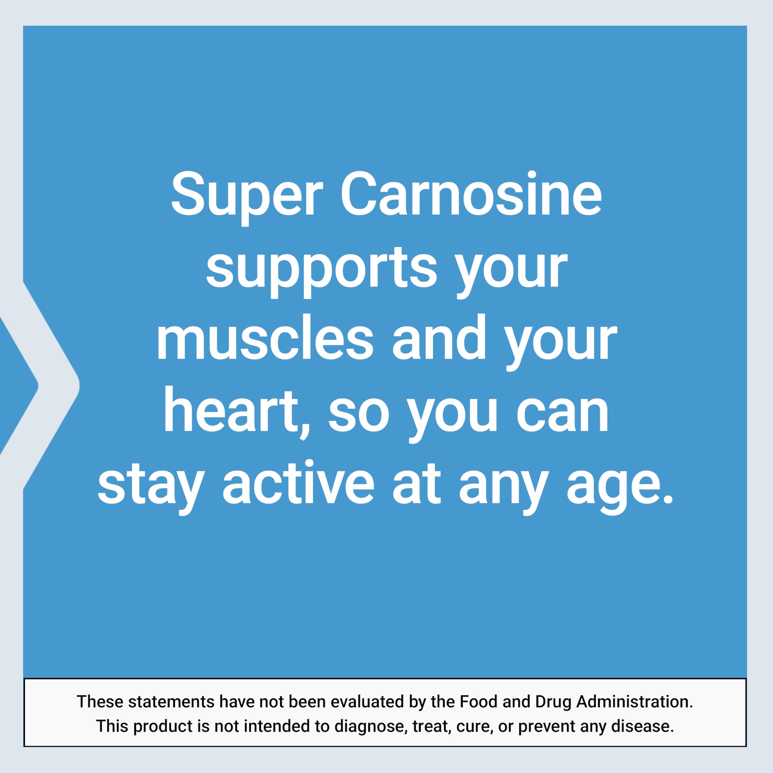 Life Extension Super Carnosine 500mg supplement capsules on a surface