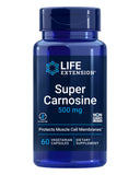 Life Extension Super Carnosine 500mg supplement front view