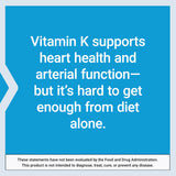 Life Extension Super K Vitamin K1 and K2 supplement ingredients list