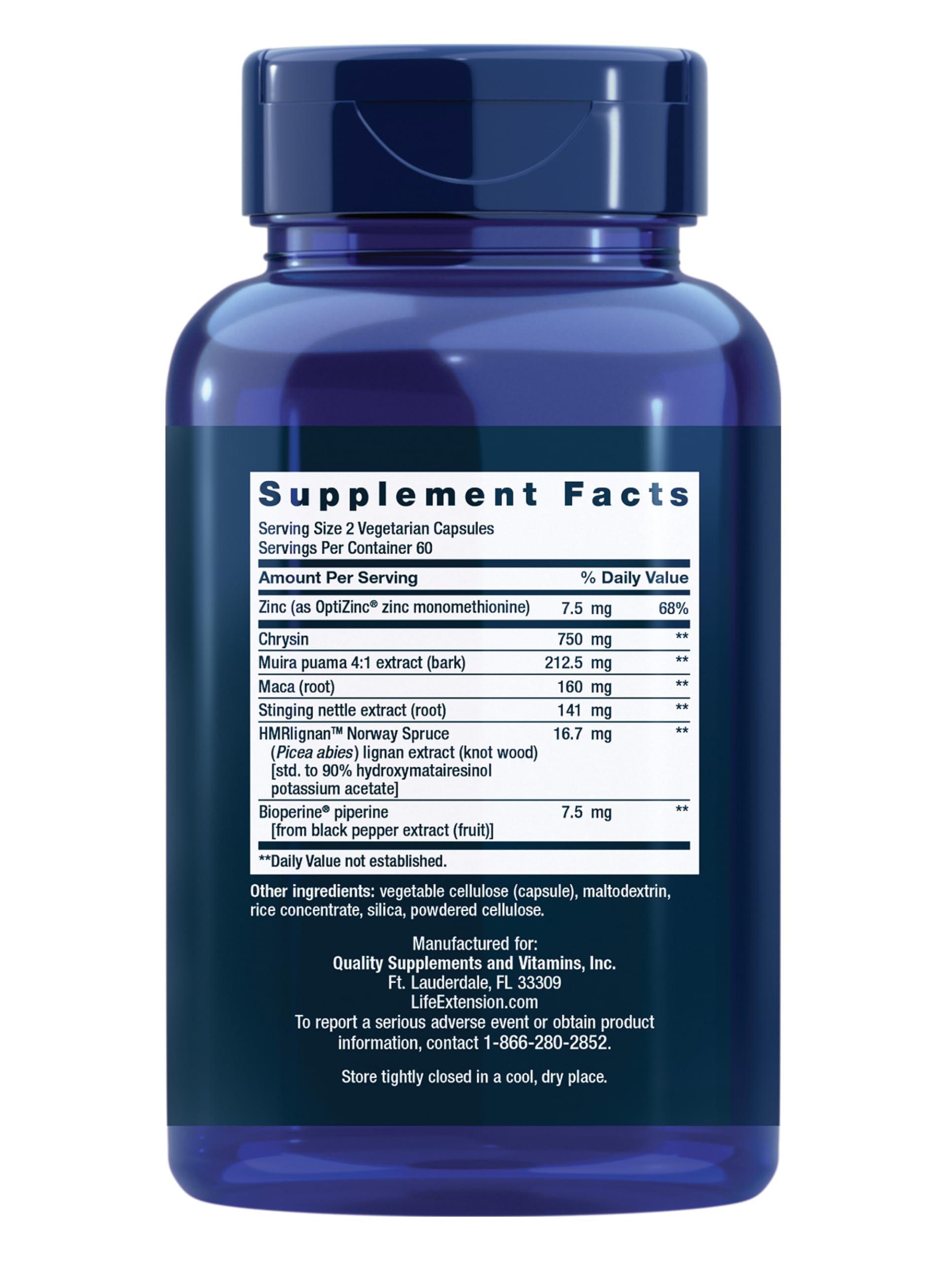 Life Extension Super Miraforte multivitamin side view