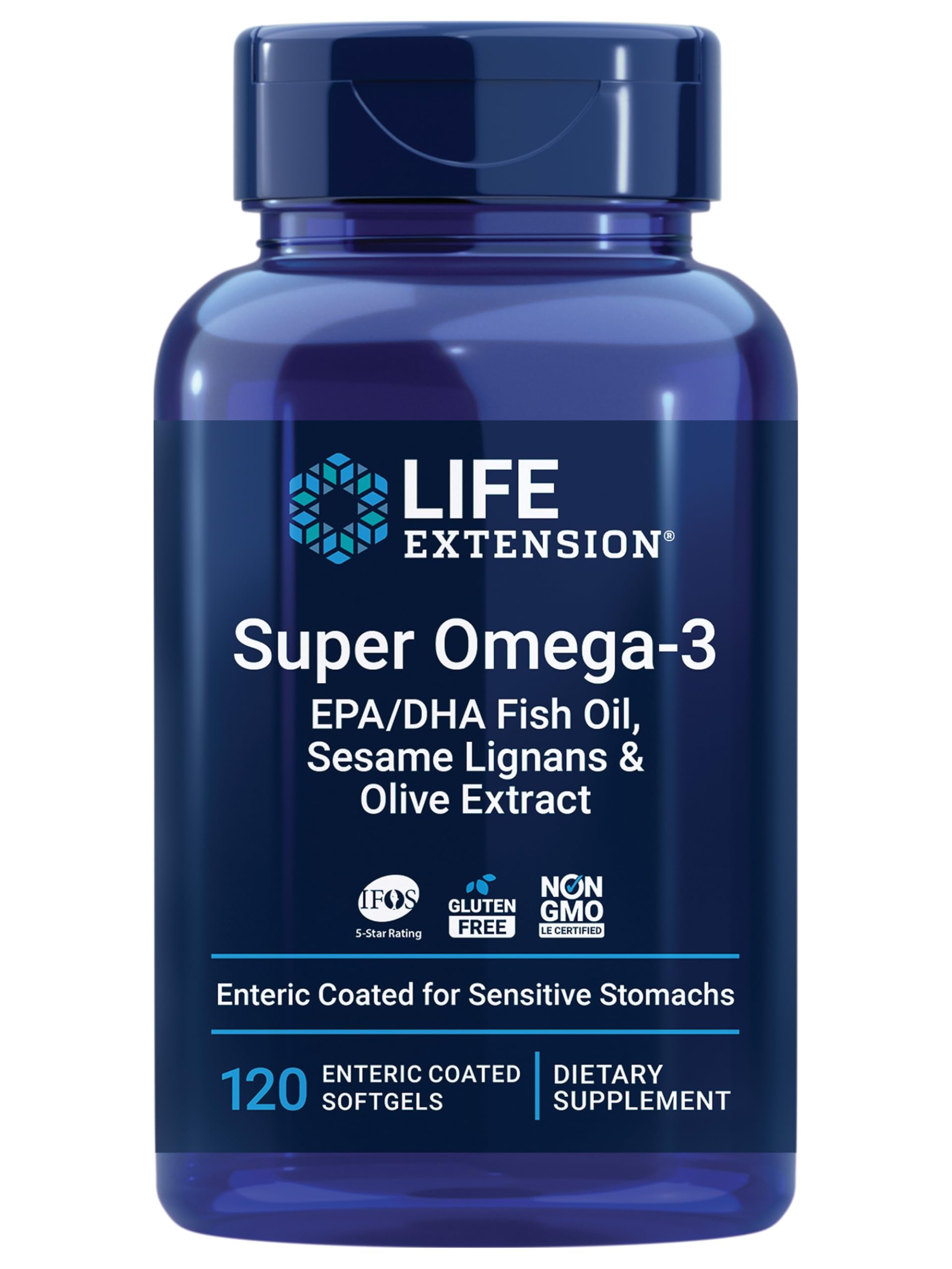 Life Extension Super Omega-3 Fish Oil 2000mg front view