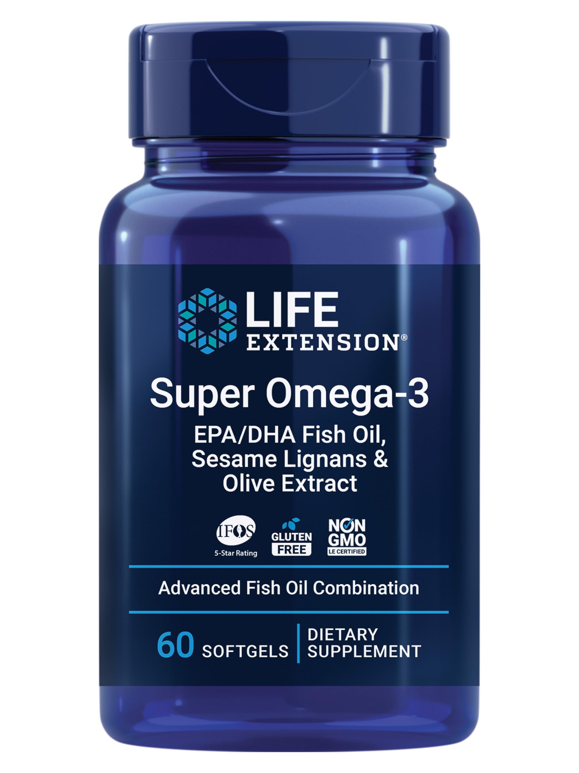Life Extension Super Omega-3 Fish Oil 2000mg front view