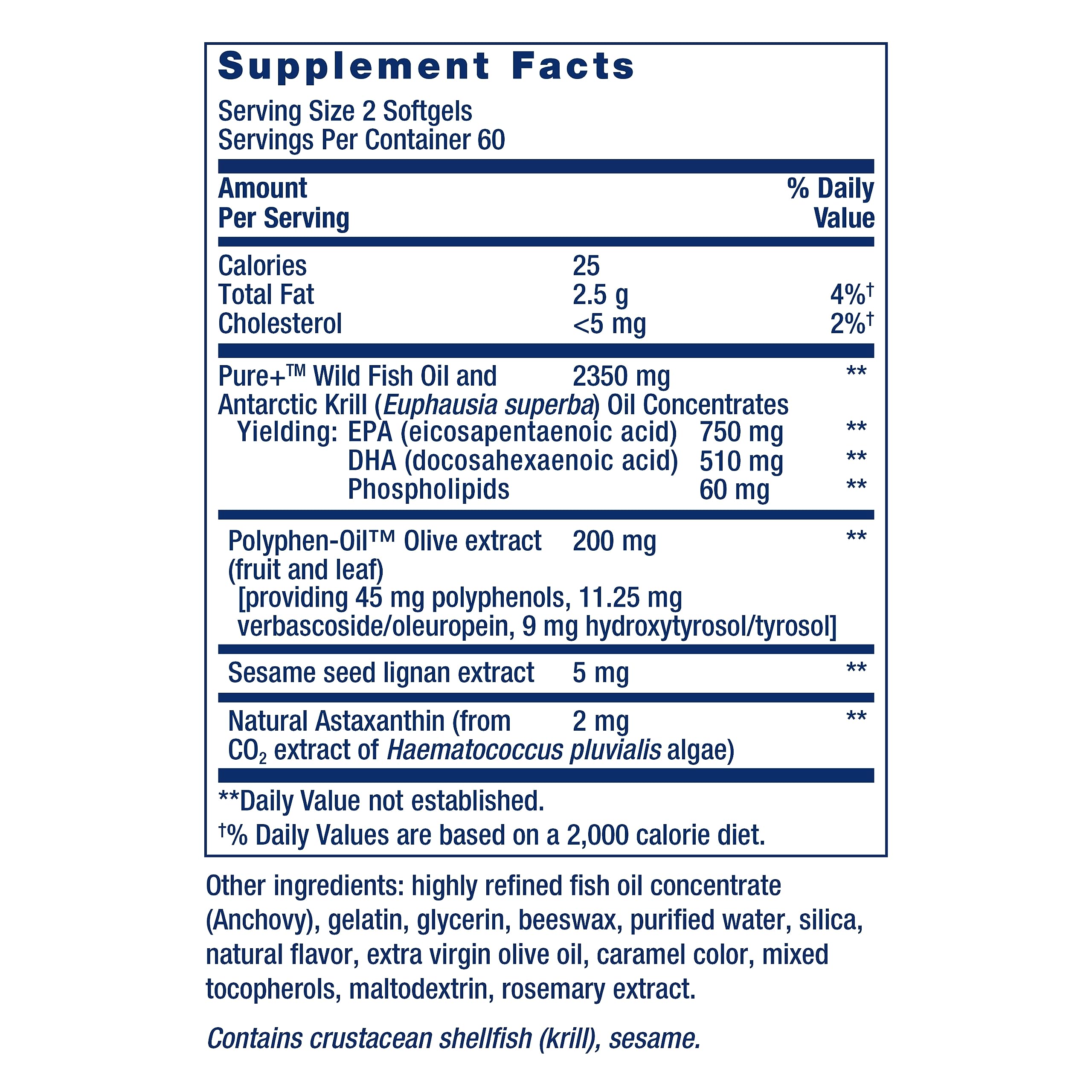 Life Extension Super Omega-3 Plus Fish Oil 286g back view