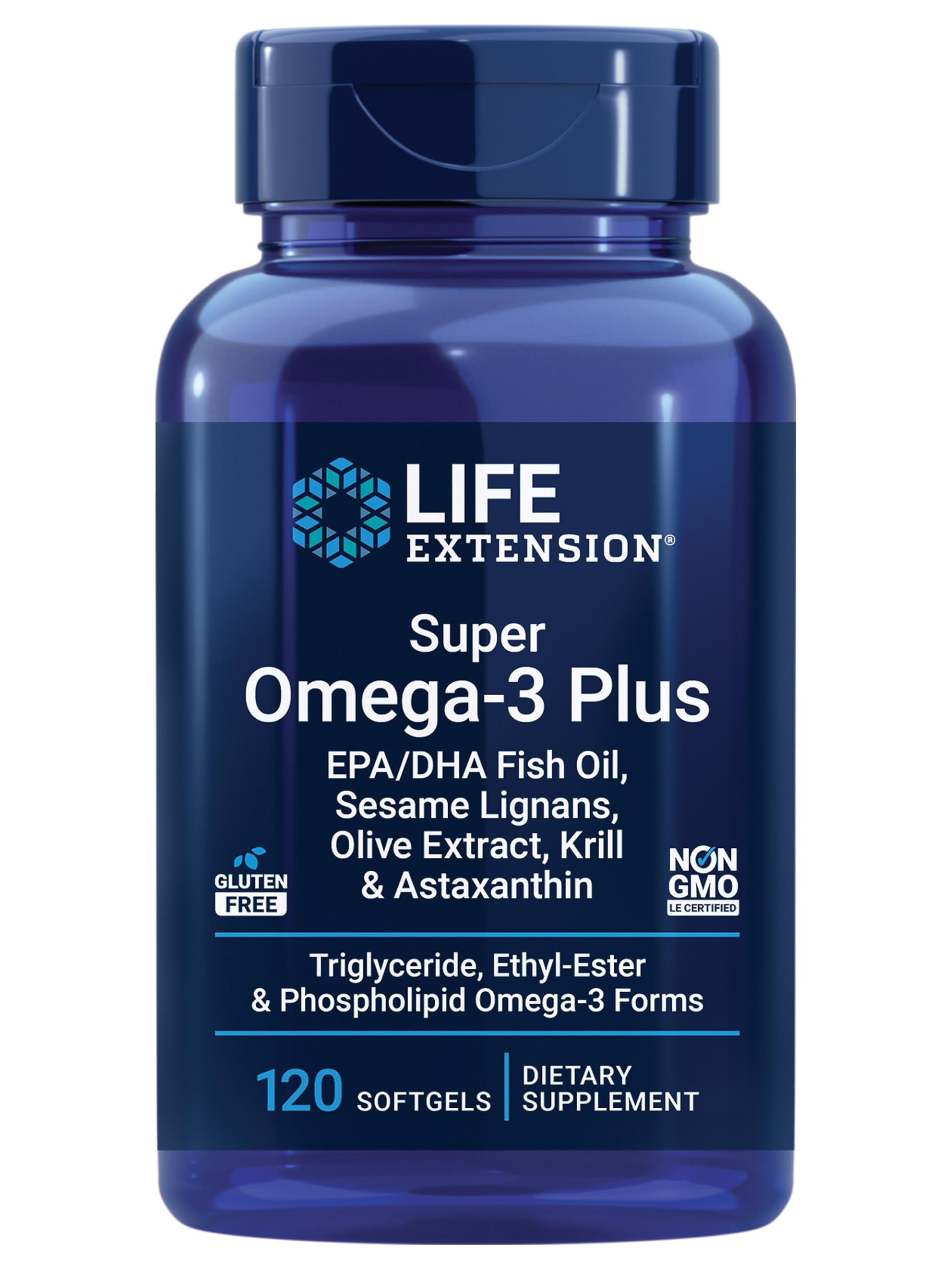 Life Extension Super Omega-3 Plus Fish Oil 286g front view
