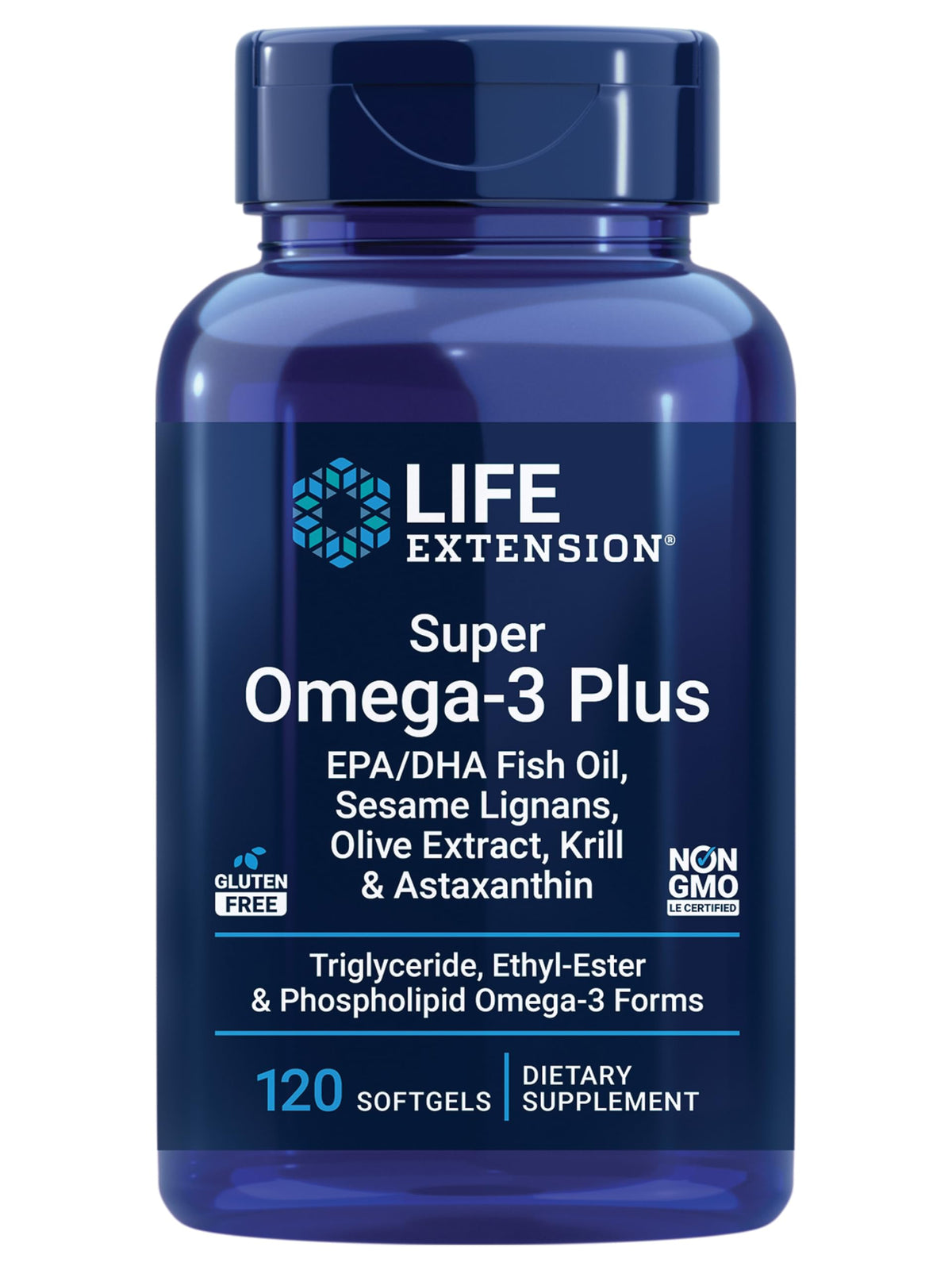 Life Extension Super Omega-3 Plus Fish Oil 286g front view