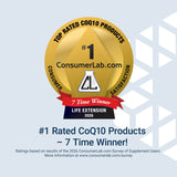 Life Extension Super Ubiquinol CoQ10 100mg capsules close-up