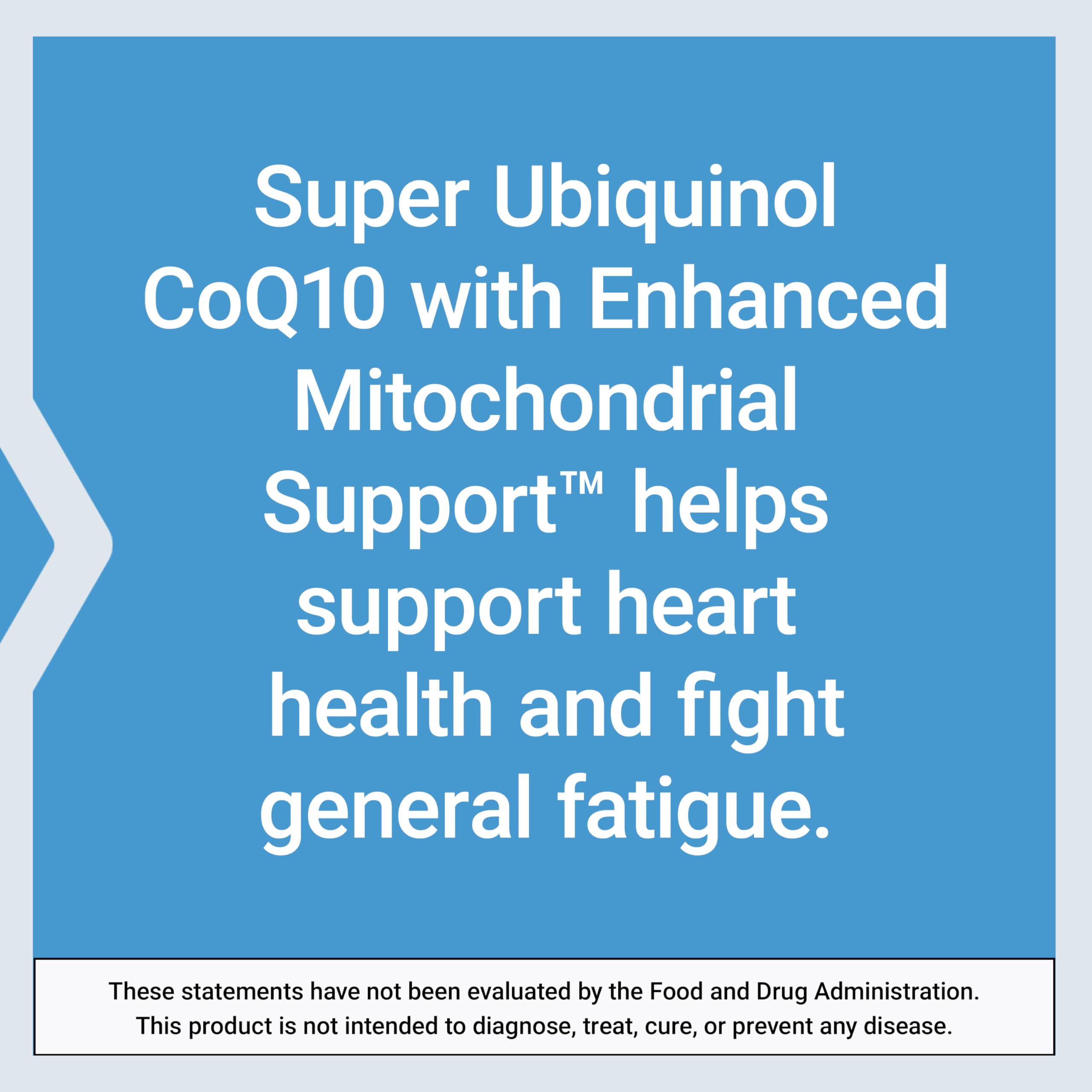 Life Extension Super Ubiquinol CoQ10 50mg softgel on a table
