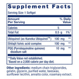 Life Extension Super Ubiquinol CoQ10 with PQQ 100mg softgel side view
