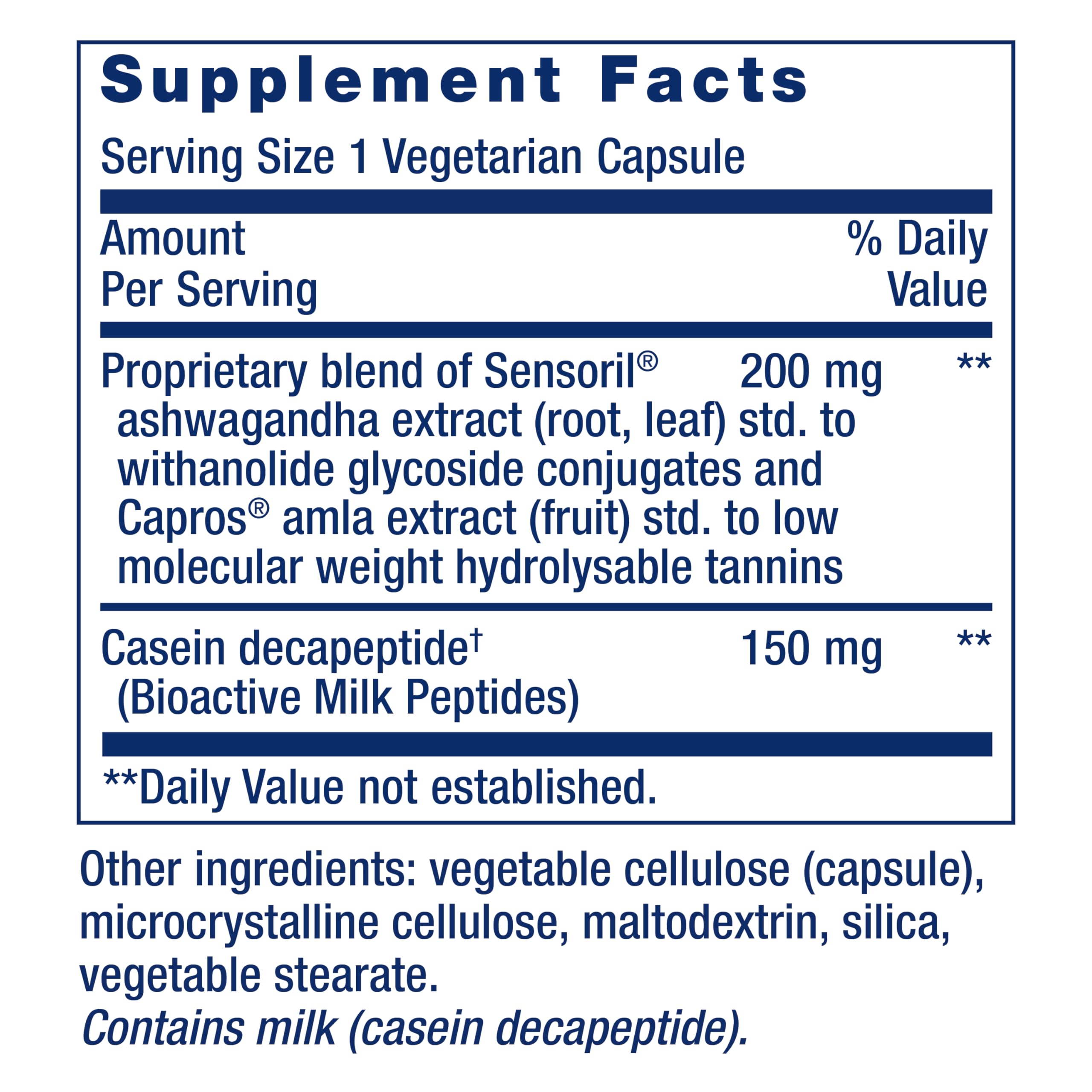 Life Extension support Sleep Without Melatonin 30 Capsules side view