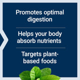 Life Extension support Super daily Enzymes open bottle showing capsules