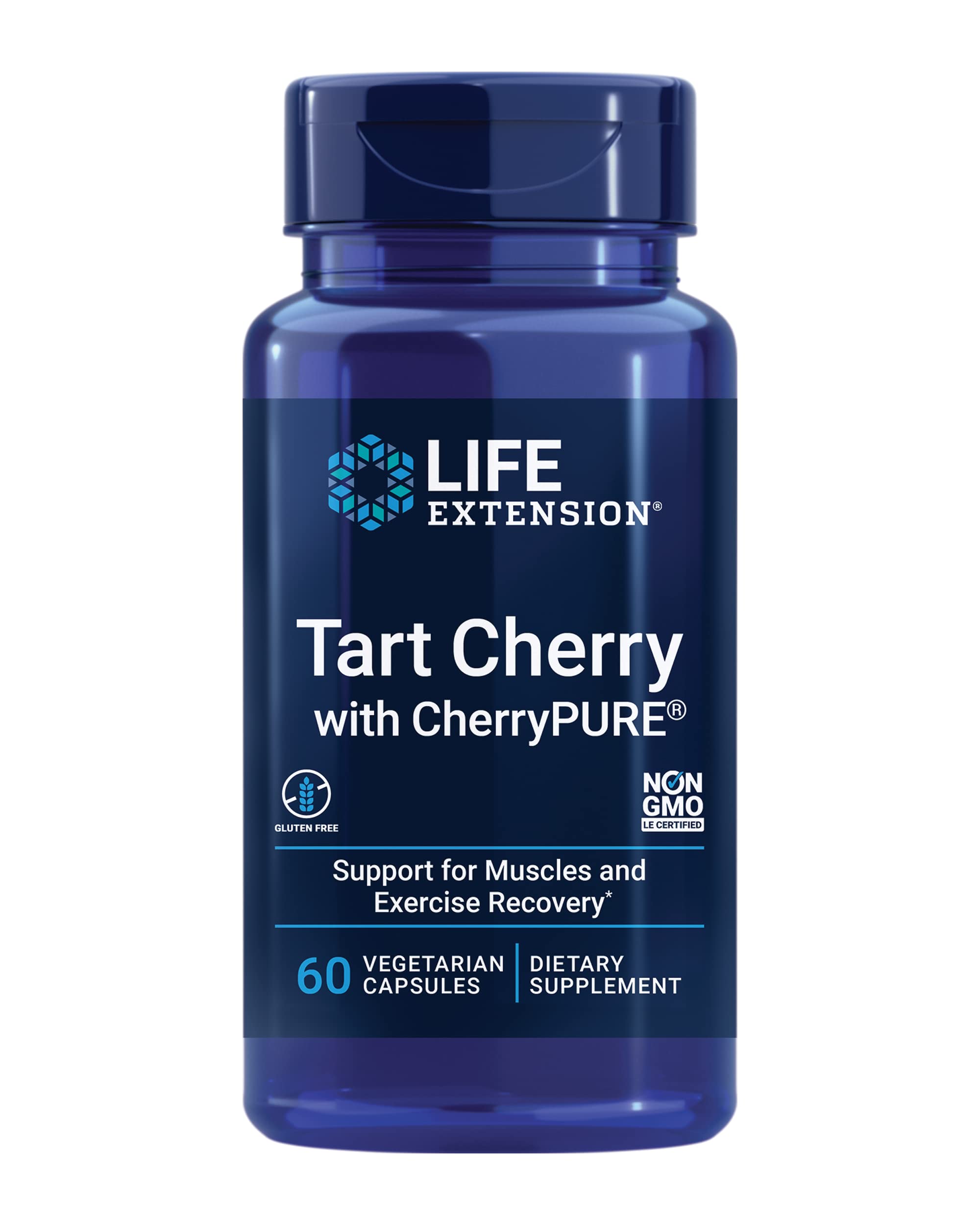 Life Extension Tart Cherry Powder 480mg capsule bottle front view