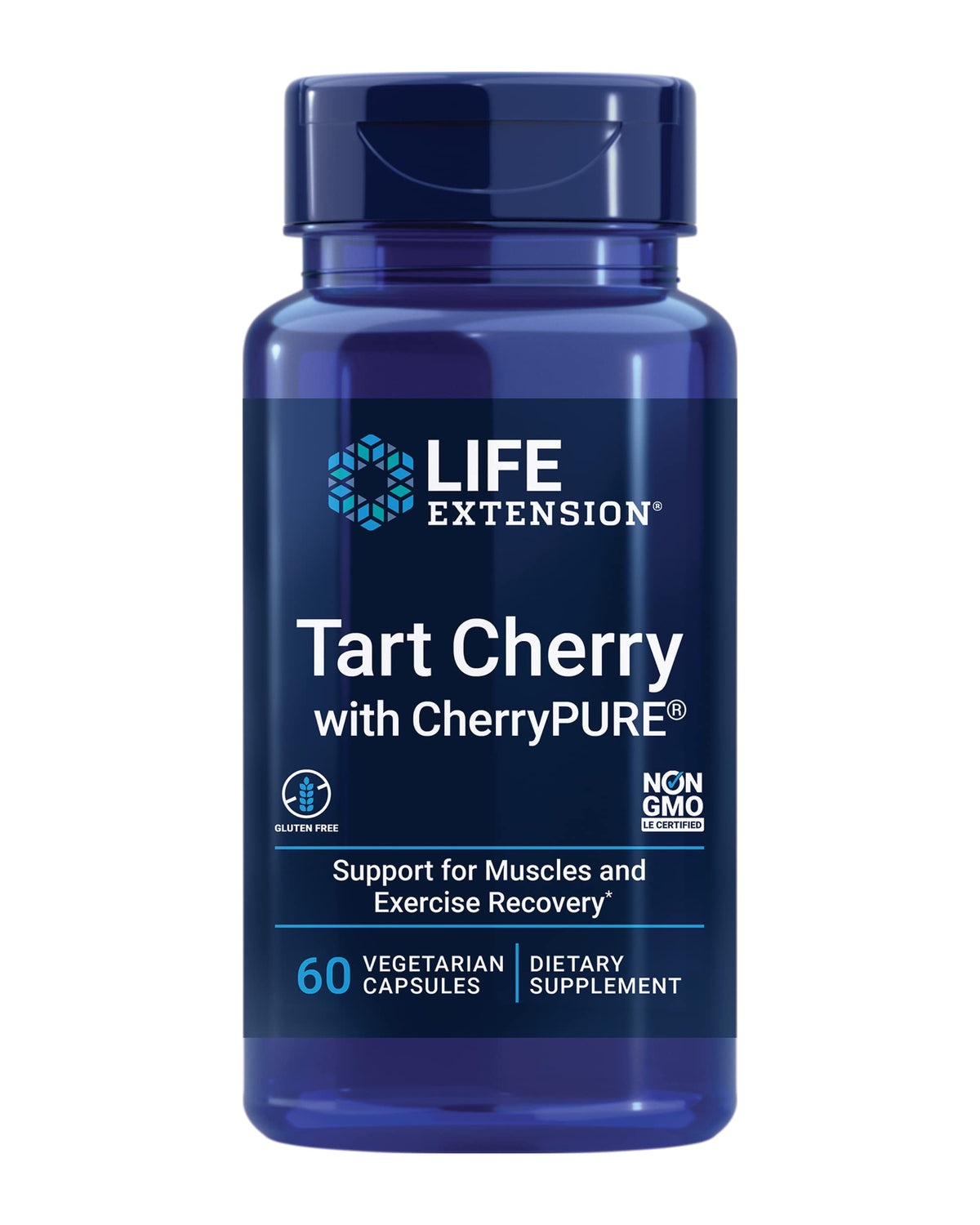 Life Extension Tart Cherry Powder 480mg capsule bottle front view