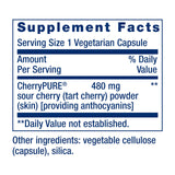 Life Extension Tart Cherry Powder 480mg vegetarian capsules close-up