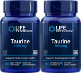 Life Extension Taurine 1,000 mg vegetarian capsules front view